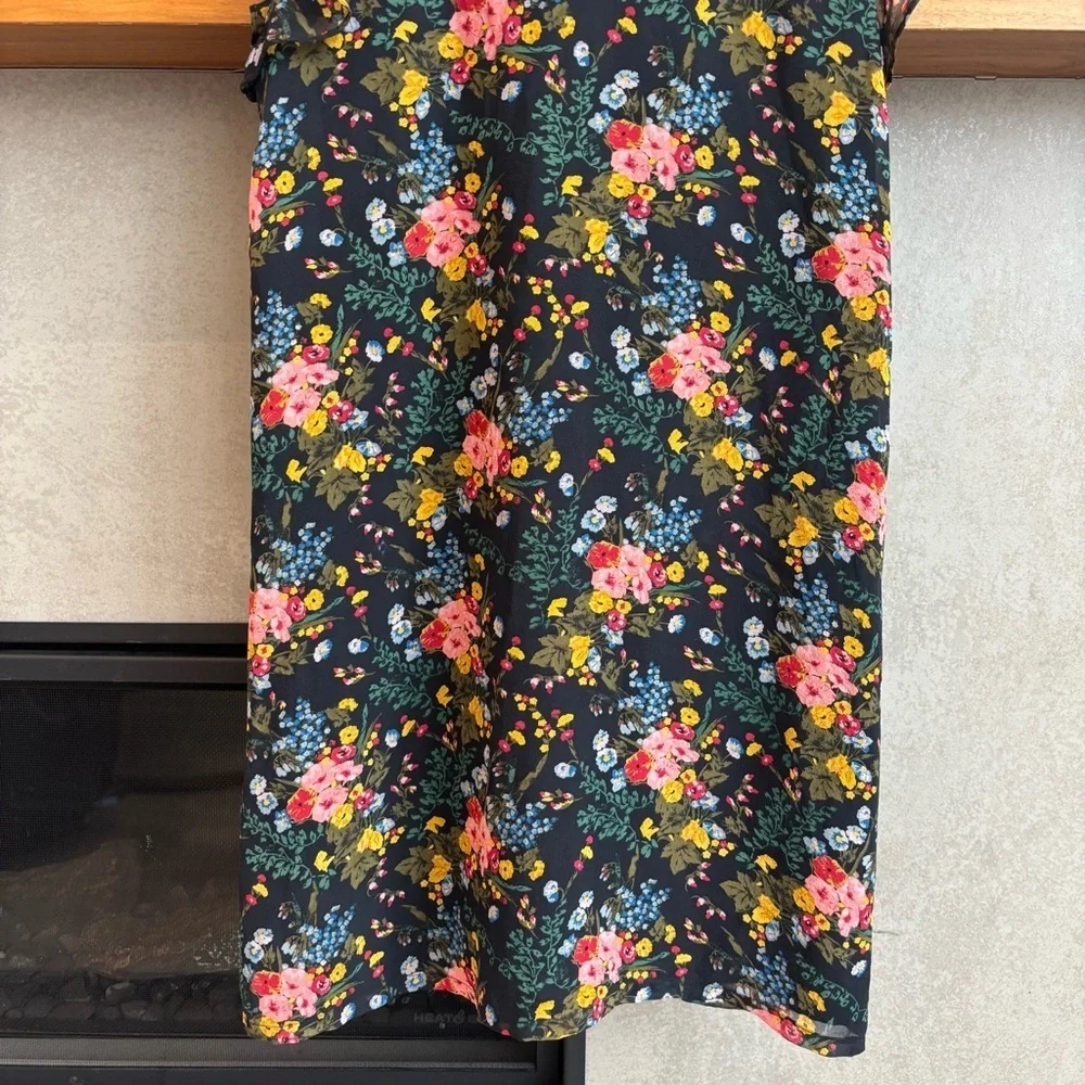 Madewell x No.6 Silk Beacon Dress in Garden Bouquet, Size 0